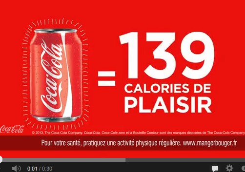 Obésité: Coca-Cola Coca-Cola part en campagne