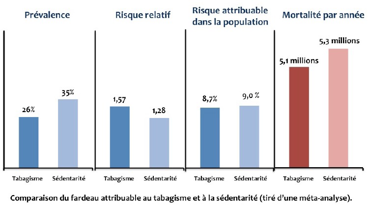 sédentarité vs tabagisme