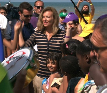 Valérie Trierweiler à Cabourg