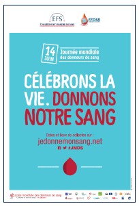 La Journée mondiale des donneurs de sang est célébrée le 14 juin 2016