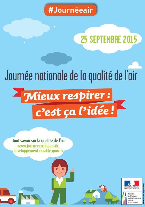 1ère Journée nationale de la qualité de l'air (JNQA), le 25 septembre 2015 