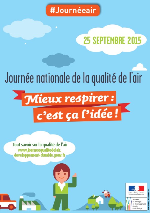1ère Journée nationale de la qualité de l'air (JNQA), le 25 septembre 2015 