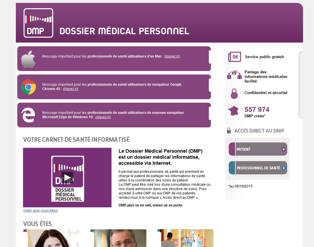 Le site du DMP