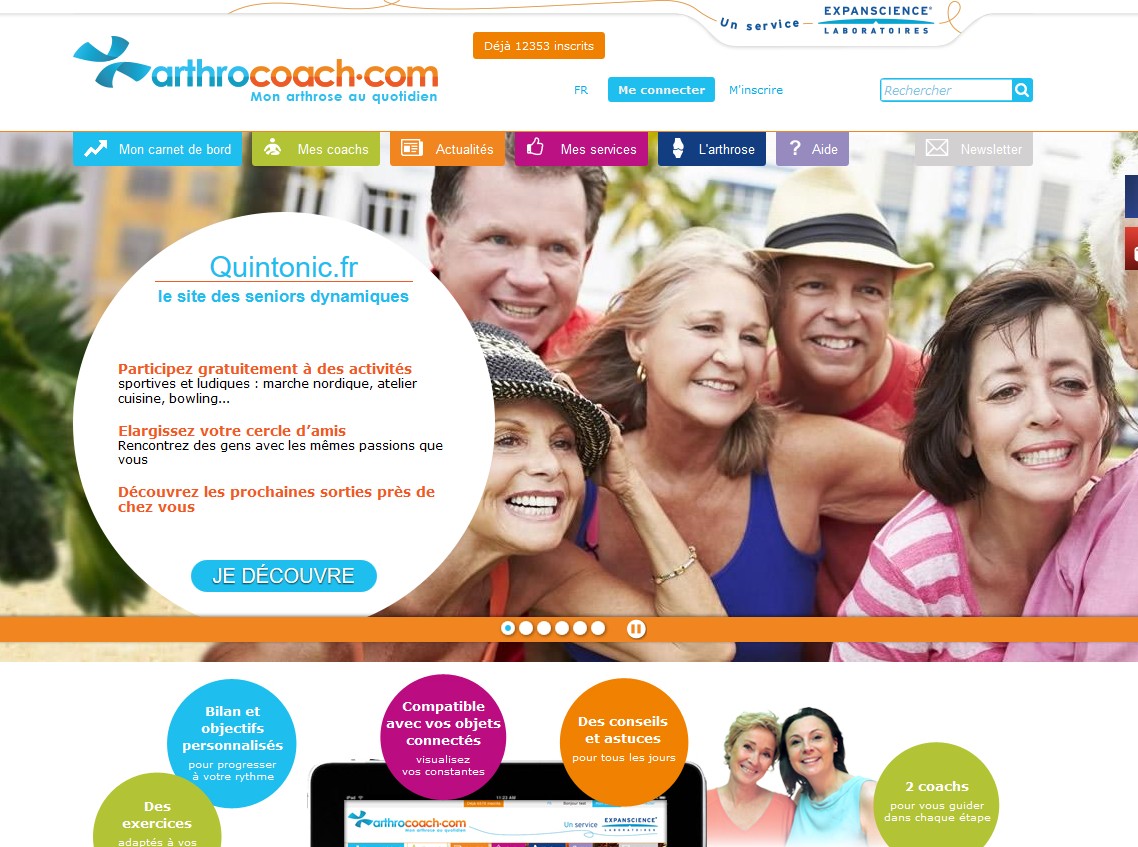 Arthrose : Arthrocoach.com enrichit son offre d'activités et de sorties
