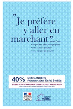 Une des affiches de la campagne - visuel INCa