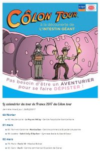 La page dédiée du Colon Tour sur le site de la Ligue contre le cancer 