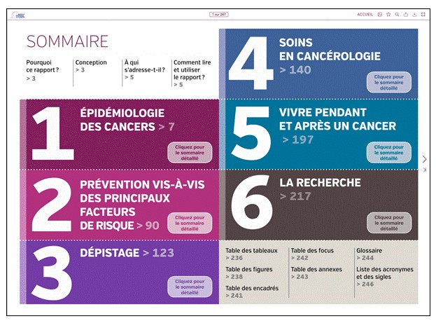 Un panorama entièrement interactif sur "les cancers en France"