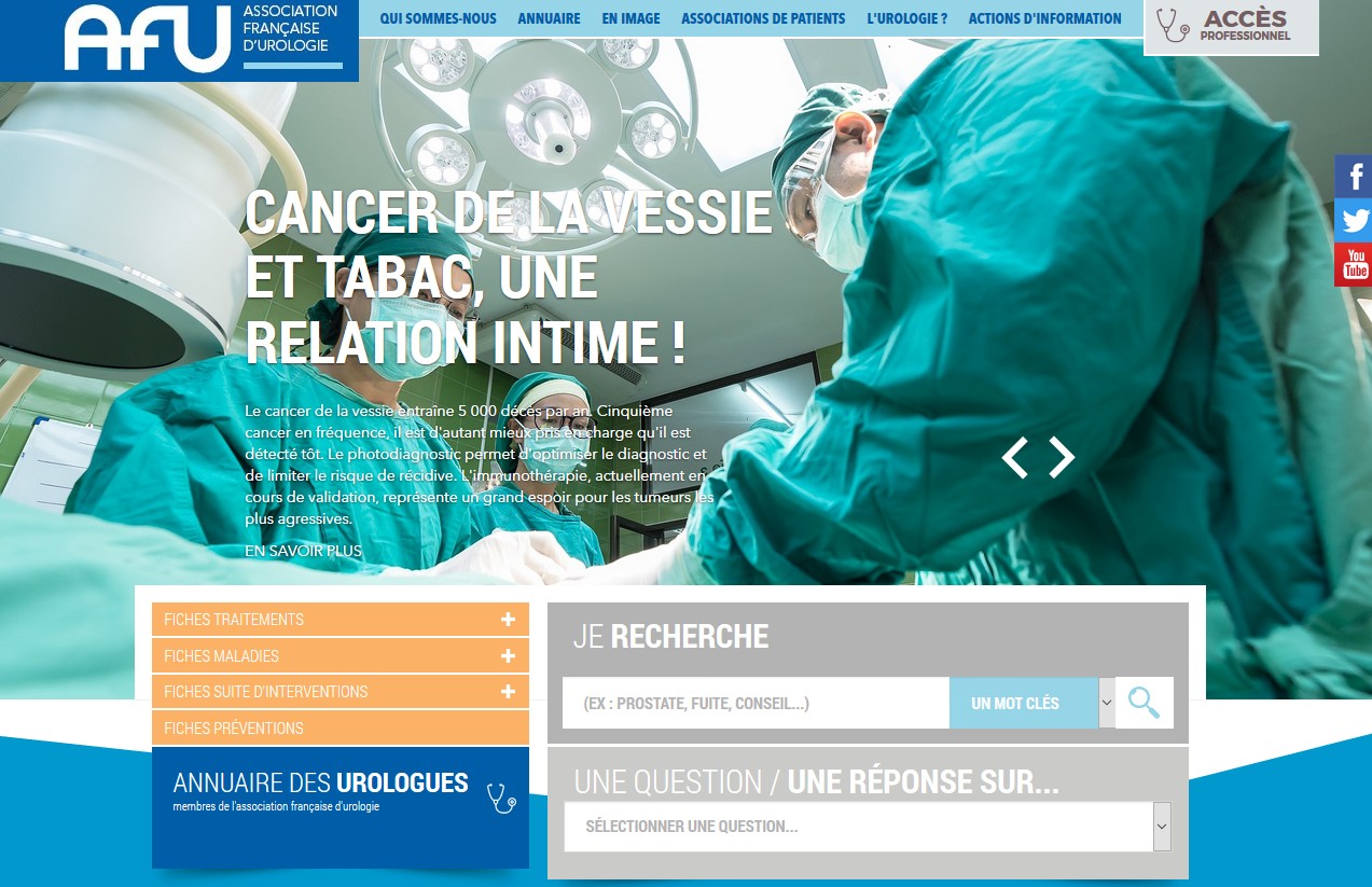 Prostate : l’AFU organise un chat Facebook pour informer le public Prostate : l’AFU organise un chat Facebook pour informer le public