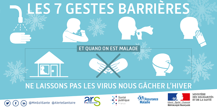 7 gestes à adopter pour un #HiverSansVirus