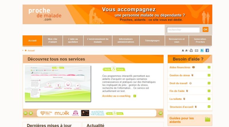 Le site www.prochedemalade.com